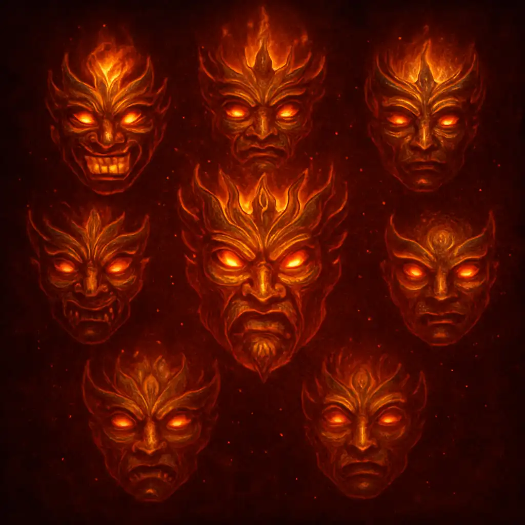 9 Masks Of Fire